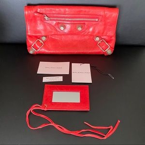 Balenciaga Red Envelope Clutch